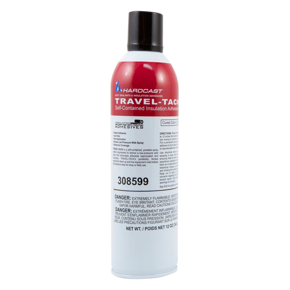Hardcast/Carlisle 308599, Travel-Tack, Clear Low VOC Spray Can, 12 oz