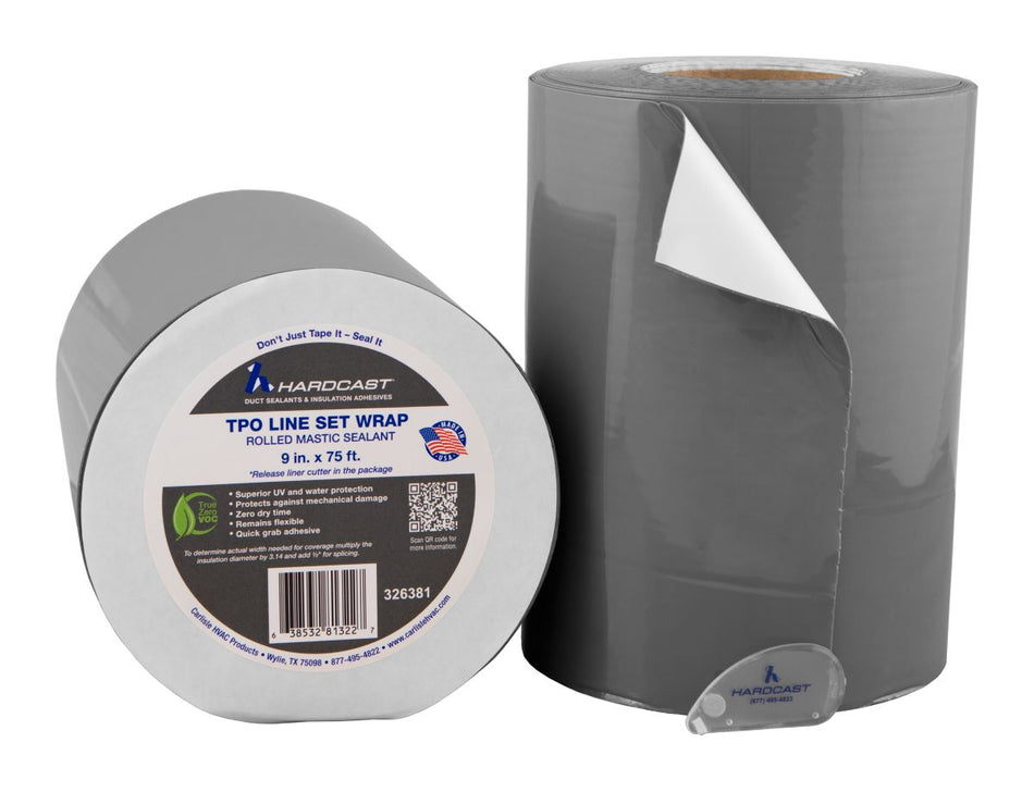 Hardcast/Carlisle 326381, TPO Line Set Wrap 9 in x 75 ft