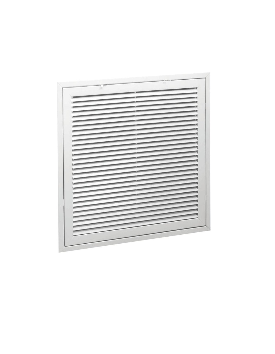 Hart & Cooley 043954, 20x20 Return Air Filter Grille, White Steel Filter Back Vent Cover, Fits 20x20x1 Filter