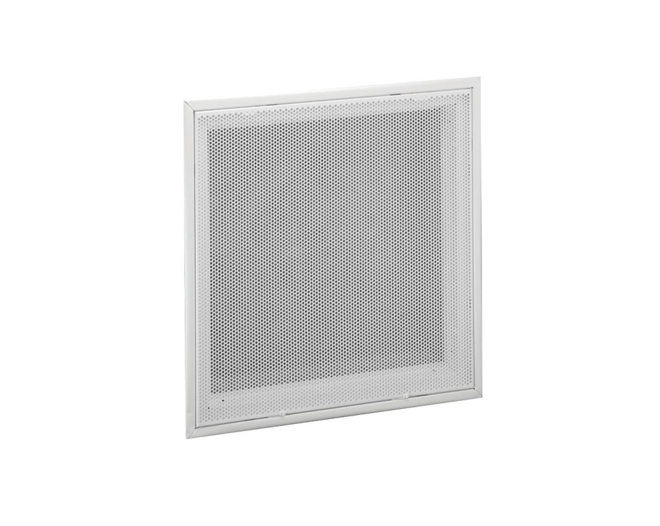Hart & Cooley 050555, 24x24 Perforated Return Air Filter Grille, White Steel Filter Back Vent Cover, Fits 20x20x1 Filter