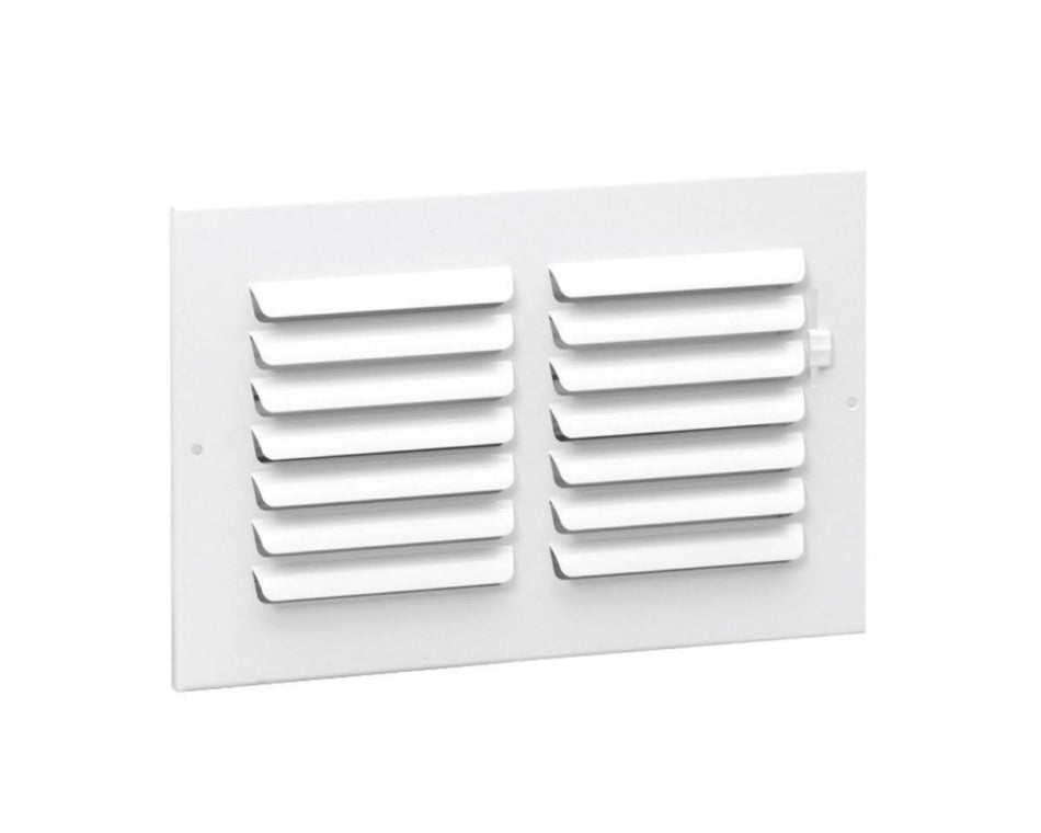 Hart & Cooley 2004670, 10x4 1-Way Air Register, White Steel Sidewall & Ceiling Air Vent