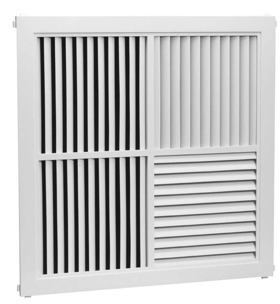Hart & Cooley 550835, 24x24 Ceiling Diffuser, White Engineered Ceiling Air Vent