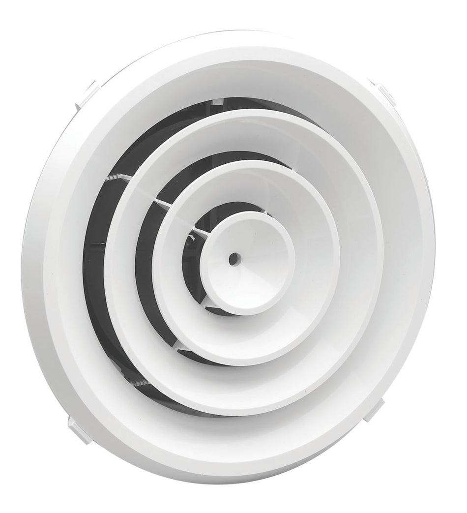 Hart & Cooley 570562, 125/8 Ceiling Diffuser, White Engineered Ceiling Air Vent, RZ16 Series