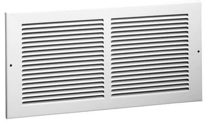 Hart & Cooley 043127, 14x6 Return Air Grille, White Steel Wall & Ceiling Vent Cover, 650 Series