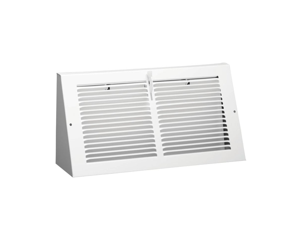 Hart & Cooley 043632, 12x6 Baseboard Return Grille, White Steel Baseboard Air Vent, 655 Series