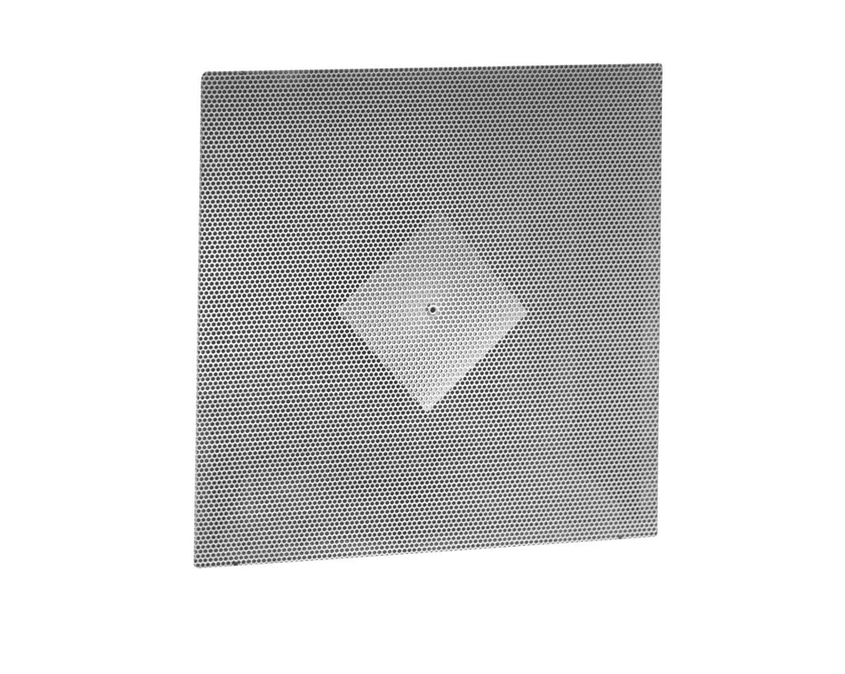 Hart & Cooley 090125, 20x20 Perforated Ceiling Diffuser, White Steel Ceiling Air Vent