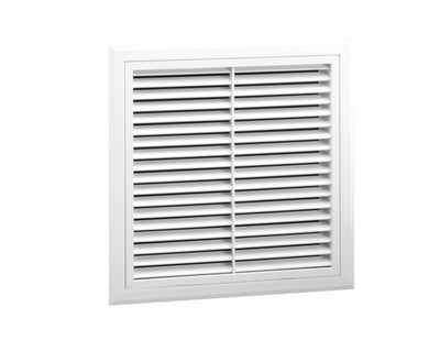 Hart & Cooley 067010, 12x12 Return Air Filter Grille, White Aluminum Filter Back Vent Cover, Fits 12x12x1 Filter, RHF45 Series