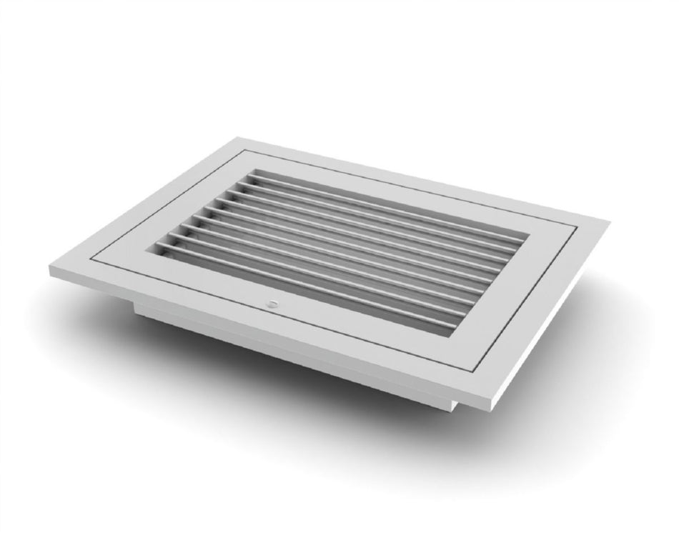Hart & Cooley 608944, 14x20 Return Air Filter Grille, White Aluminum Filter Back Vent Cover, Fits 14x20x1 Filter, RHF45LFWTS Series