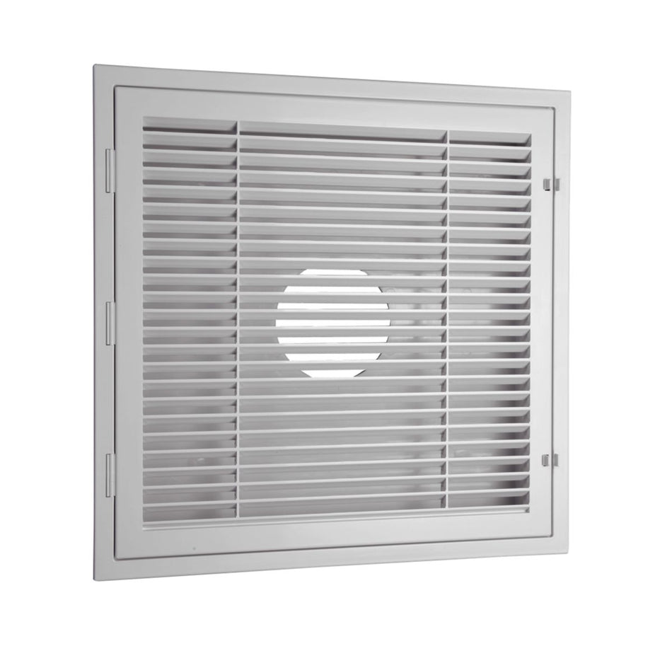 HaVACo Quick Connect HT-2X2-RTN, 24x24 Return Air Filter Grille, White Plastic Filter Back Vent Cover, Fits 20x20x1or2 Filter