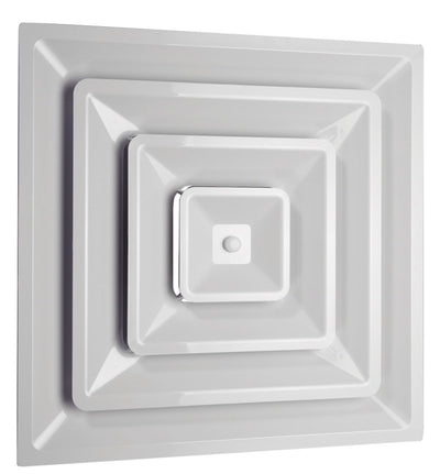 HaVACo Quick Connect HT-2X2-SPL06-IB, 24x24 Duct Boot, White Plastic HVAC Duct Fitting, HT Series