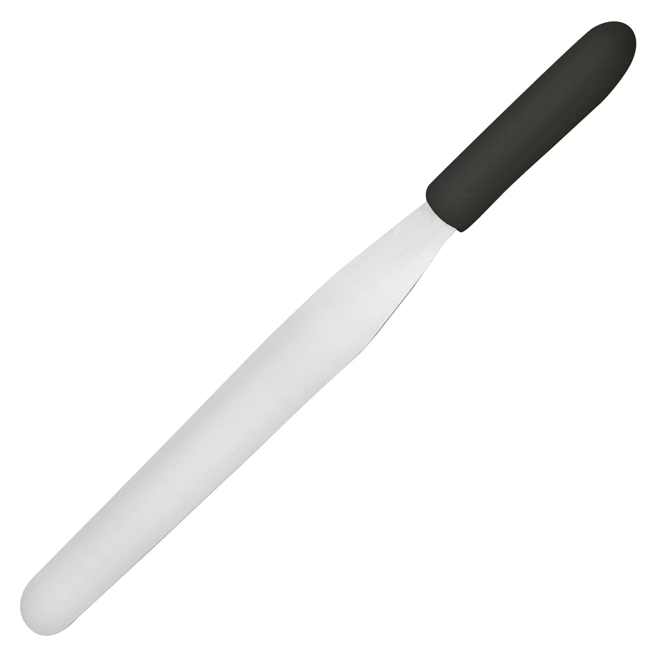Winco TKPS-9 10 Inch Bakery Spatula Dishwasher Safe Polypropylene Black Handle