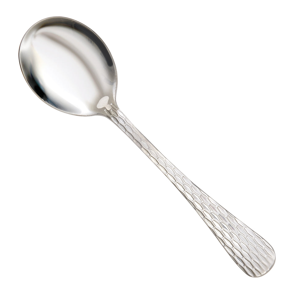 12 pack Winco 0023-04 Caspian Bouillon Spoon, 18/2 Medium Weight