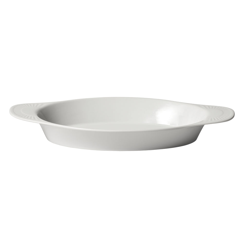 Winco WRD-25 Welsh Rarebit Baking Dish, 25 oz, White Porcelain, 24 Pieces/Case