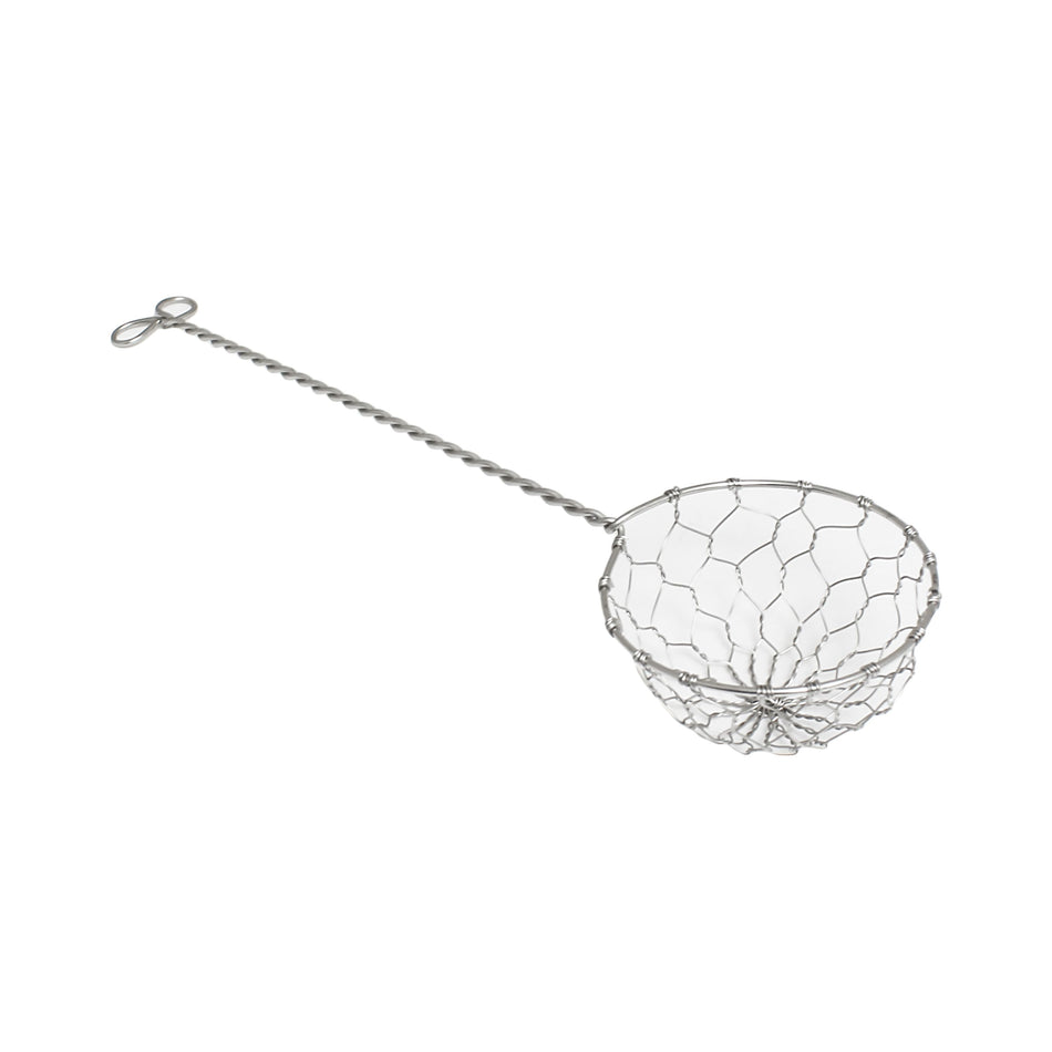 2-3/8" Diameter x 1-3/8" Deep with 6-1/2" Handle Length, Hot Pot or Shabu-Shabu Skimmer, Stainless Steel