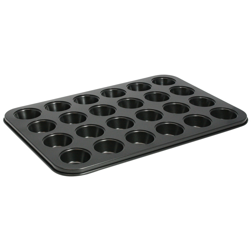 Winco AMF-24MNS 13-3/4 Inch Mini Muffin Pan PFOA-free Non-stick Carbon Steel