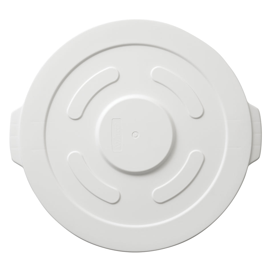 Winco FCW-20L Round Lid for 20 Gallon Container BPA Free Polypropylene White
