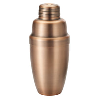 Winco BASS-16AC 16 Oz Shaker Set 3 Piece Heavyweight Antique Copper Stainless Steel