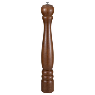 Winco WPM-18 18 Inch Zinc Alloy Pepper Mill with Rubberwood Body