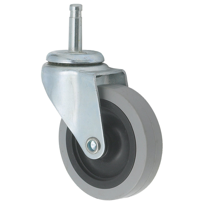 Winco DLR-18-W 3 Inch Caster Plastic Swivel Stem Without Brake 80 Lb Capacity