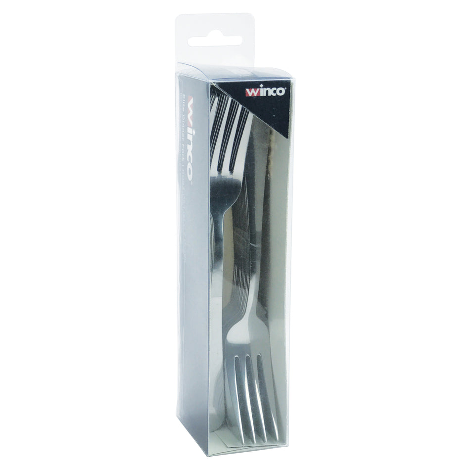 Winco 0083-05 Elite Dinner Fork, 2-doz/pk, 18/0 Heavyweight