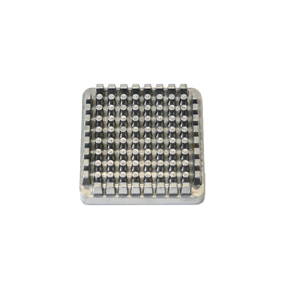 3/8" Blade, 3" x 3" x 1", Pusher Block for French Fry Cutter Replacement, Aluminum Frame with Stainless Steel Blade