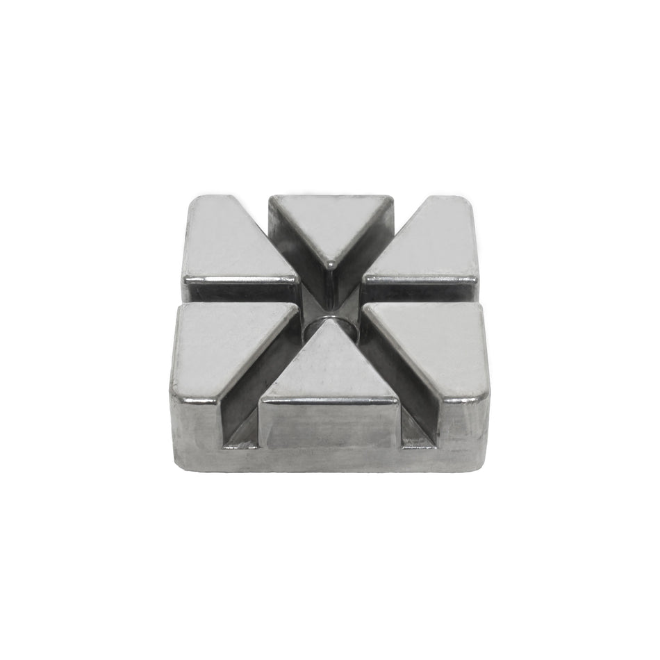 6 Wedges Blade, 3" x 3" x 1", Pusher Block For French Fry Cutter, Aluminum Frame with Stainless Steel Blade