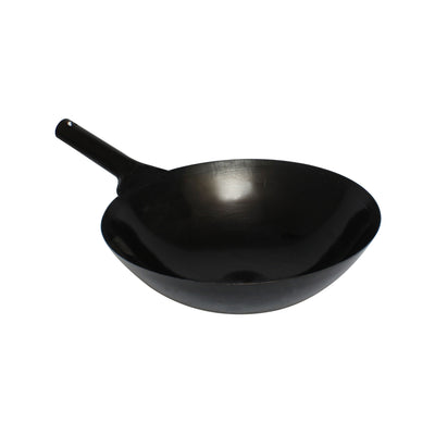 Thunder Group IRWK001 14 Inch Diameter Heavy Duty Iron Wok Pan