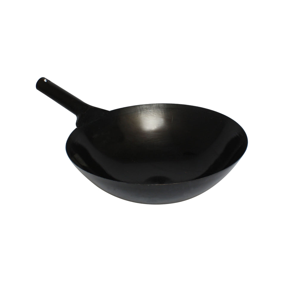 16" Diameter x 4-1/2" Height, with 6-1/2" Handle, Taiwan Wok, Iron, Made in Taiwan