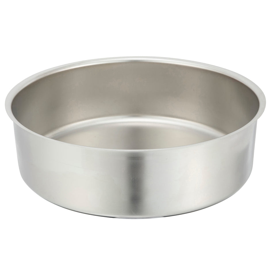 Winco 602-WP 6 Quart Round Water Pan with Stainless Steel Construction