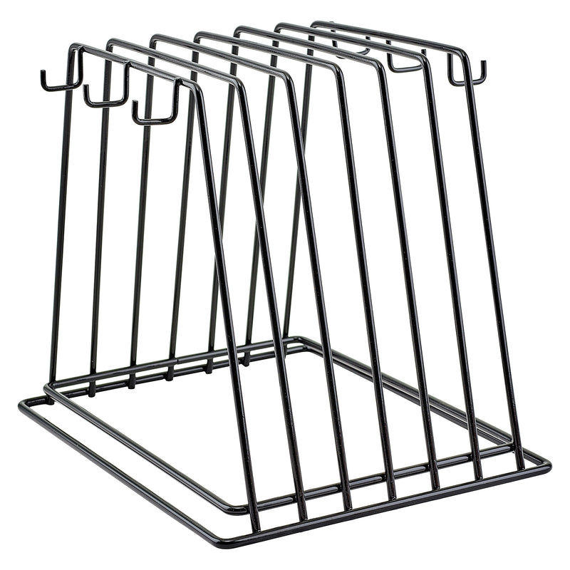 Winco CB-6K Cutting Board Rack - 6 Slot Vinyl Coated for Cutting Boards Up to 1 Inch Thick