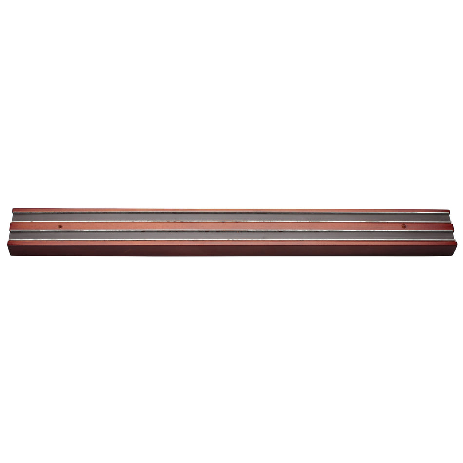 Winco WMB-18 Magnetic Knife Bar, Wooden Base - 18"