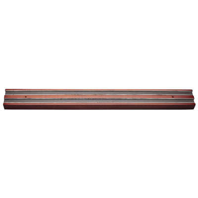 Winco WMB-18 18-Inch Magnetic Knife Bar Wooden Base with Knife Holder