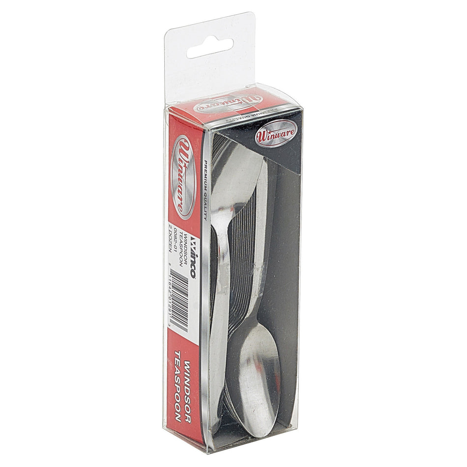 Winco 0082-01 Windsor Teaspoon, 2-doz/pk, 18/0 Medium Weight