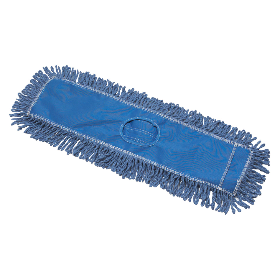 Winco DMB-24H Dust Mop 24 Inch Cotton Blend Blue Head Refill