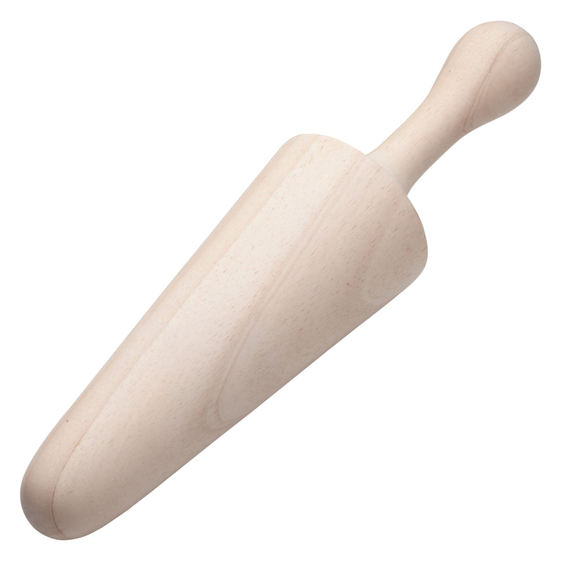 Winco WPST-13 3-1/8 Inch Wood Pestle for Mortar with Ergonomic Length
