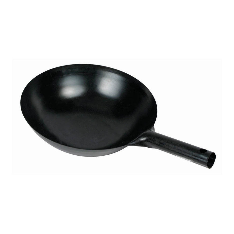Winco WOK-36 16 Inch Diameter Japanese Wok Pan Carbon Steel Black with Integral Handle