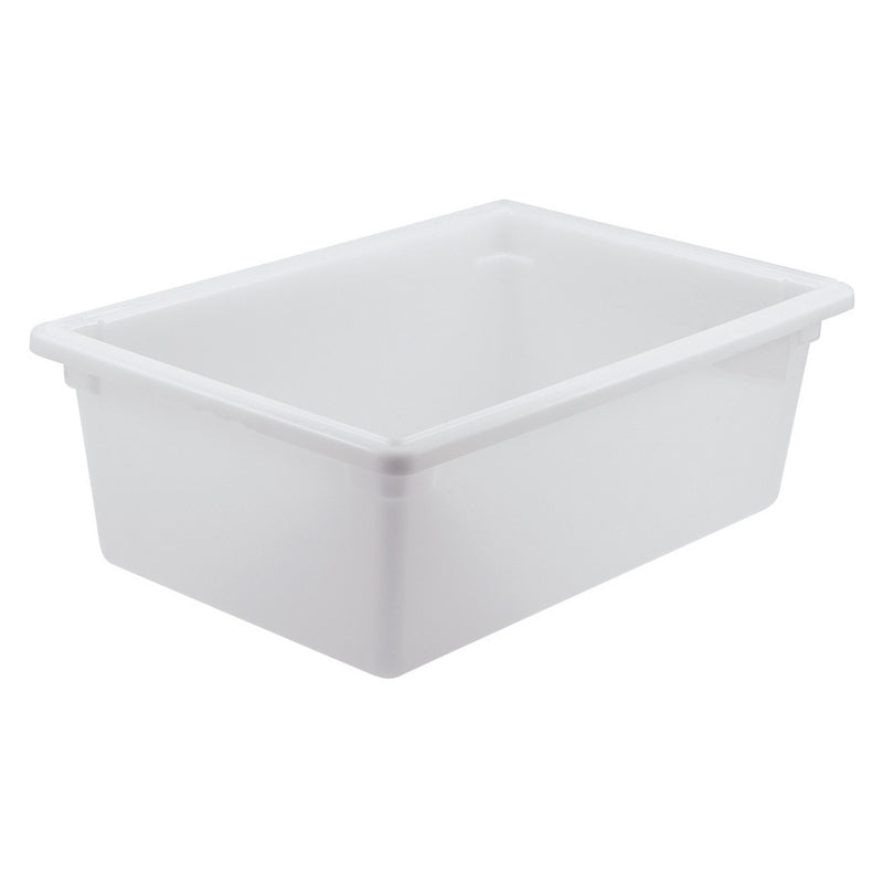 Winco PFFW-9 18 Inch White Food Storage Box 13 Gallon Polypropylene Stackable