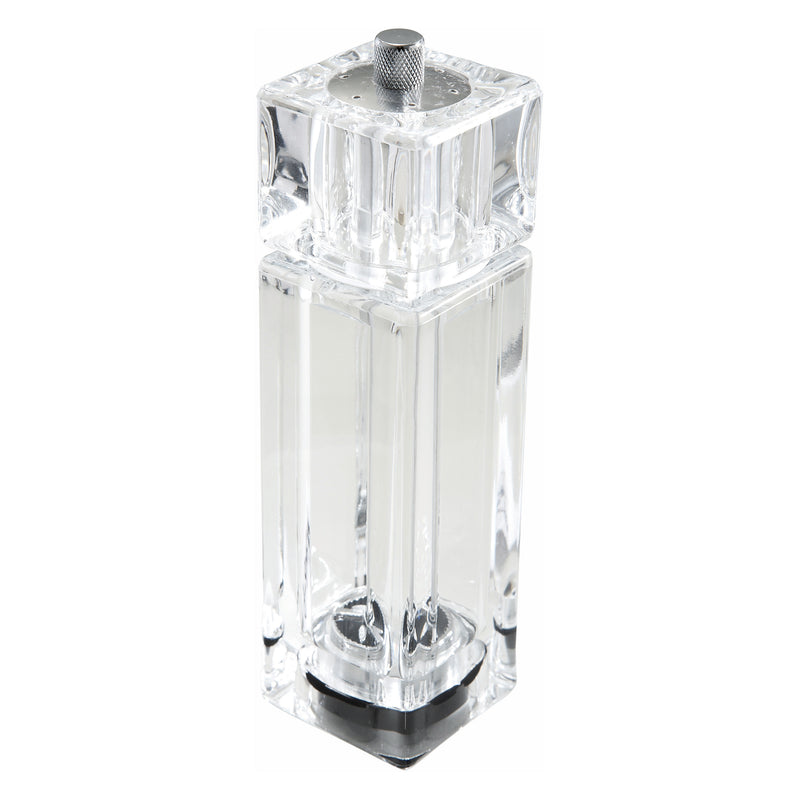 Winco WPMP-6 6 Inch Clear Acrylic Pepper Mill and Salt Shaker Combo
