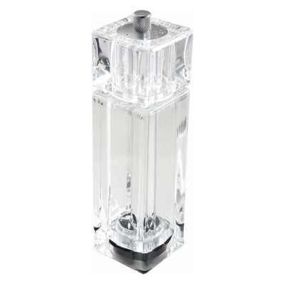 Winco WPMP-6 6 Inch Clear Acrylic Pepper Mill and Salt Shaker Combo