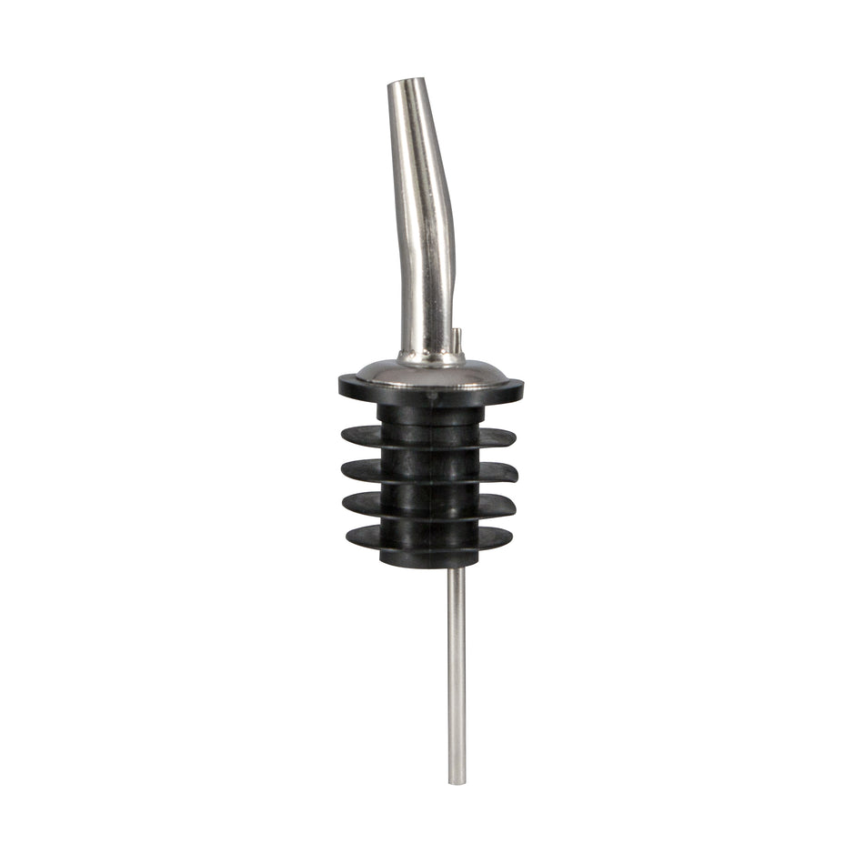 Winco CR-285PW Bar Maid "Betterway" Stainless Steel Medium Speed Pourers, Tapered With Poly Wide Cork, No Screen - 12 Pieces/Pack