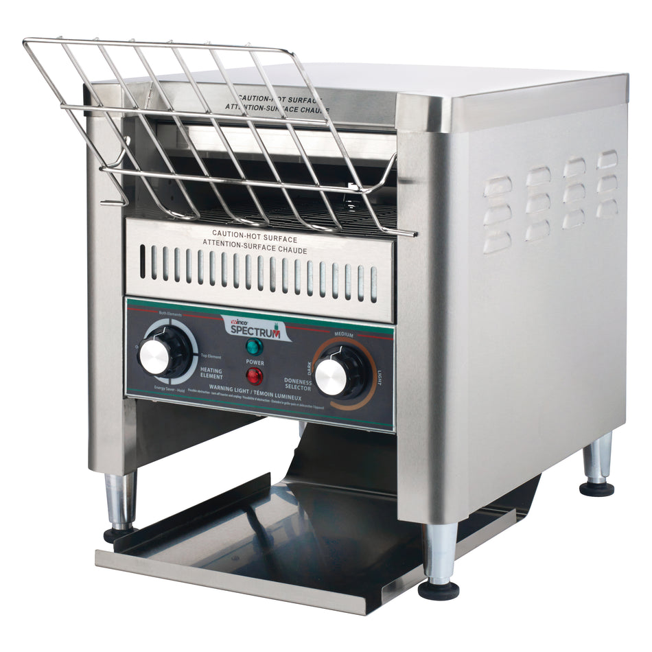 Winco ECT-700 Conveyor Toaster 14-5/8 Inch Width Electric with Dual Heating 700 slices/hour