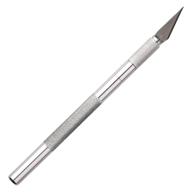 Winco KH-6 5-3/4 Inch Fine Point Utility Knife with Safety Cap and 5 Blades