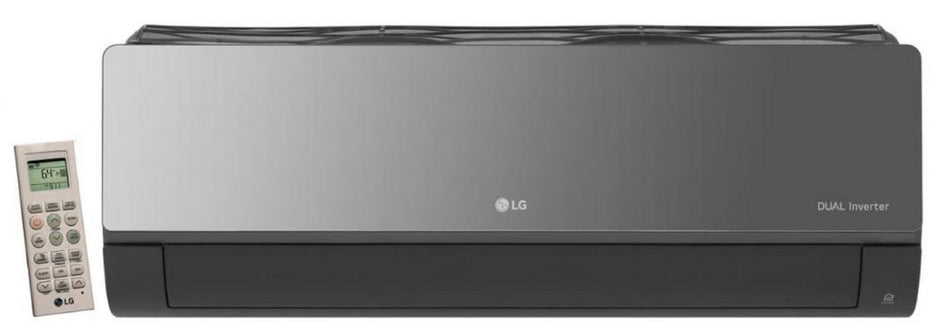 LG - LAN120HSV5 - 12,000 BTU Inverter Single Zone Heat Pump Mini Split Art Cool Mirror Indoor Unit