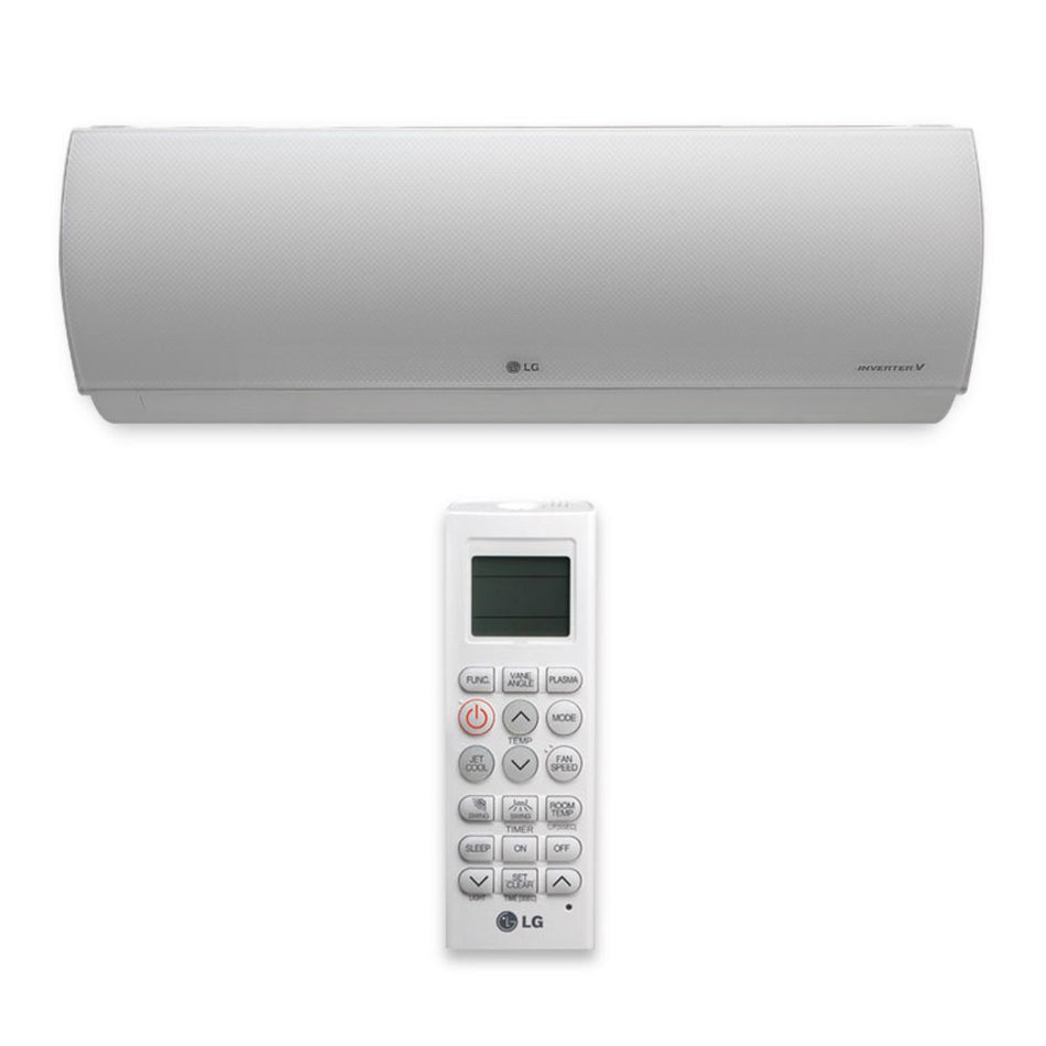 LG - LAN120HVP - 12,000 BTU Inverter Single Zone Heat Pump Mini Split Art Cool Mirror Indoor Unit
