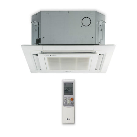 LG - LCN187HV - 18,000 BTU Ductless Single Zone Inverter Heat Pump Ceiling Cassette Indoor Unit