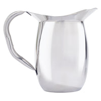 Winco WPB-2 2 Qt. Bell Pitcher Heavy Weight Stainless Steel Mirror Finish