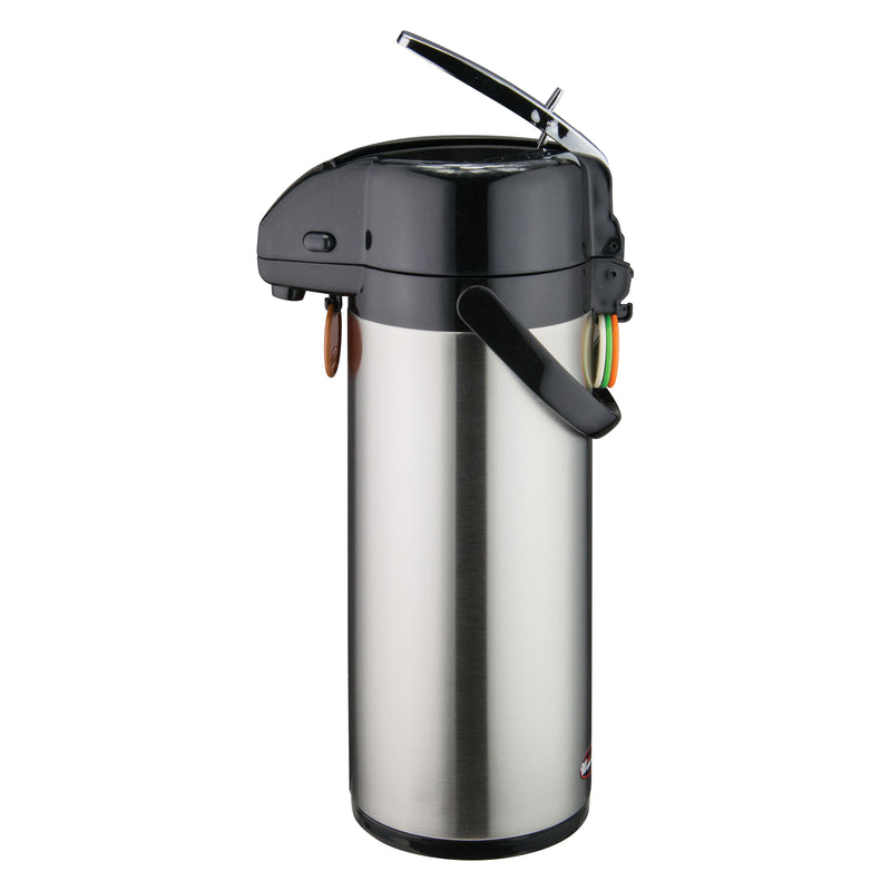 Winco APSK-730 3.0 Liter Lever-Top Double Wall Insulated Airpot Stainless Steel
