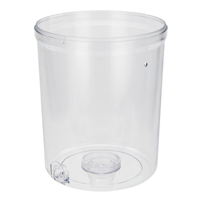 Winco 901-P1 4 Inch Round Beverage Jar Clear Polycarbonate For Dispensers