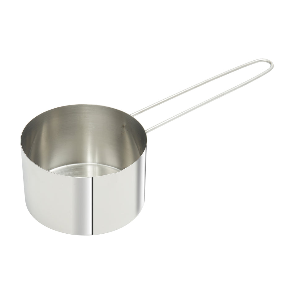 Winco MCPL-200C Stainless Steel Measuring Cup with 6" Long Loop Handle, 2 Cups