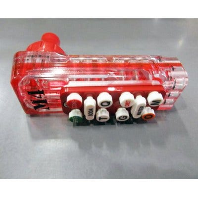 Wunder-Bar Bargun Handle, 10 Button, M4, Red - M4H-10B-R-COMP